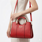 Luxurious Women's Leather Crossbody Bag - Atena