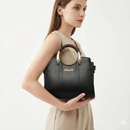 Luxurious Women's Leather Crossbody Bag - Atena