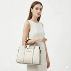 Luxurious Women's Leather Crossbody Bag - Atena
