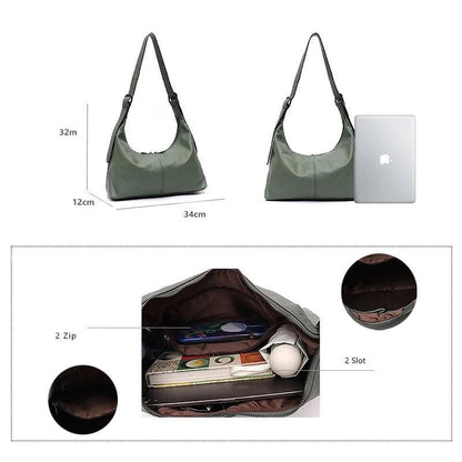 Messenger Style Leather Bag - Agatha