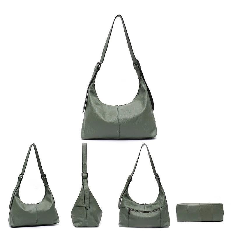 Messenger Style Leather Bag - Agatha