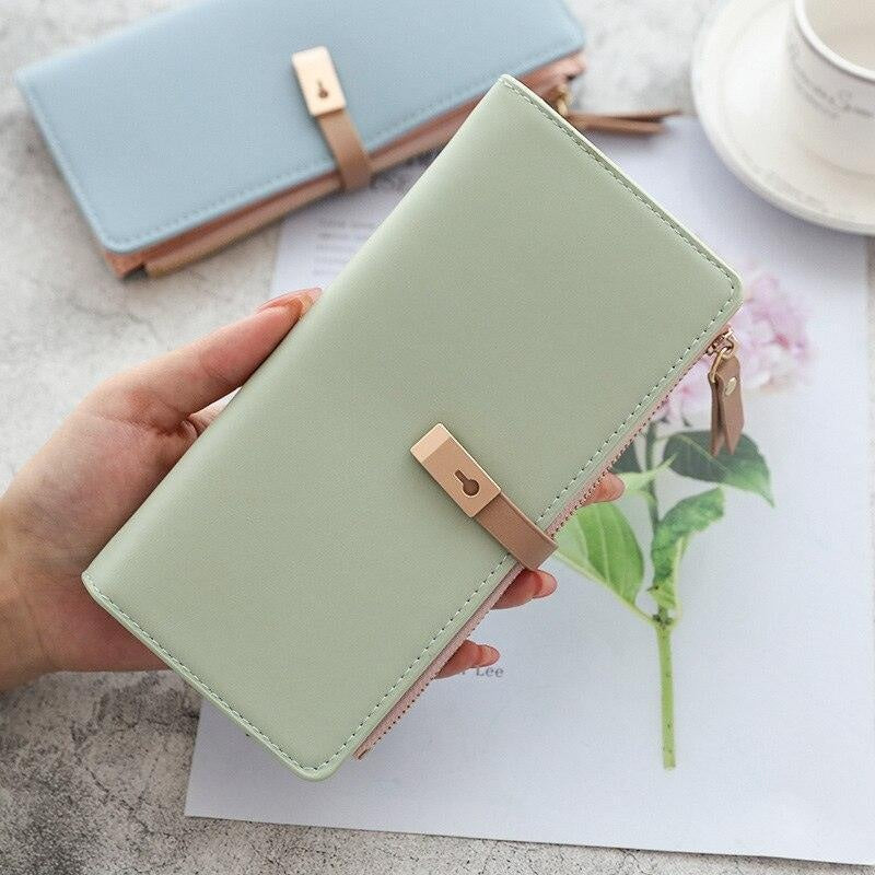 Women's Slim Leather Wallet - Louize
