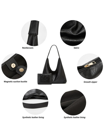Leather Messenger Bag + Leather Wallet - Manz