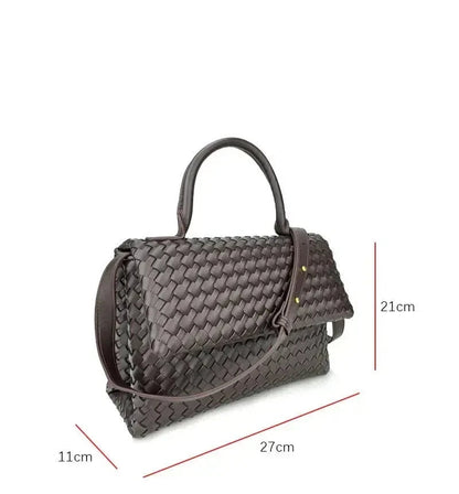 Débora Woven Leather Bag