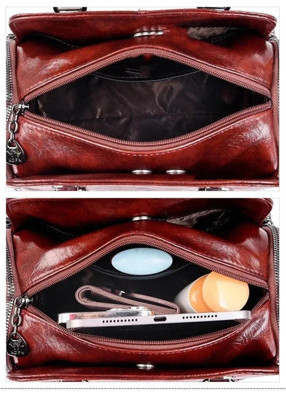 Leather Bag - Jade