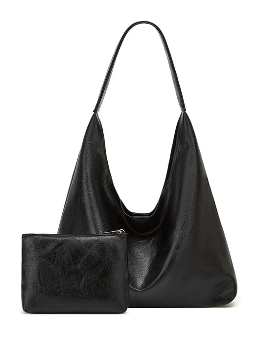 Leather Messenger Bag + Leather Wallet - Manz