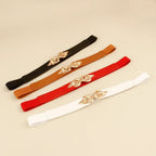 Women's Genuine Leather Belt with Elastic - Amour