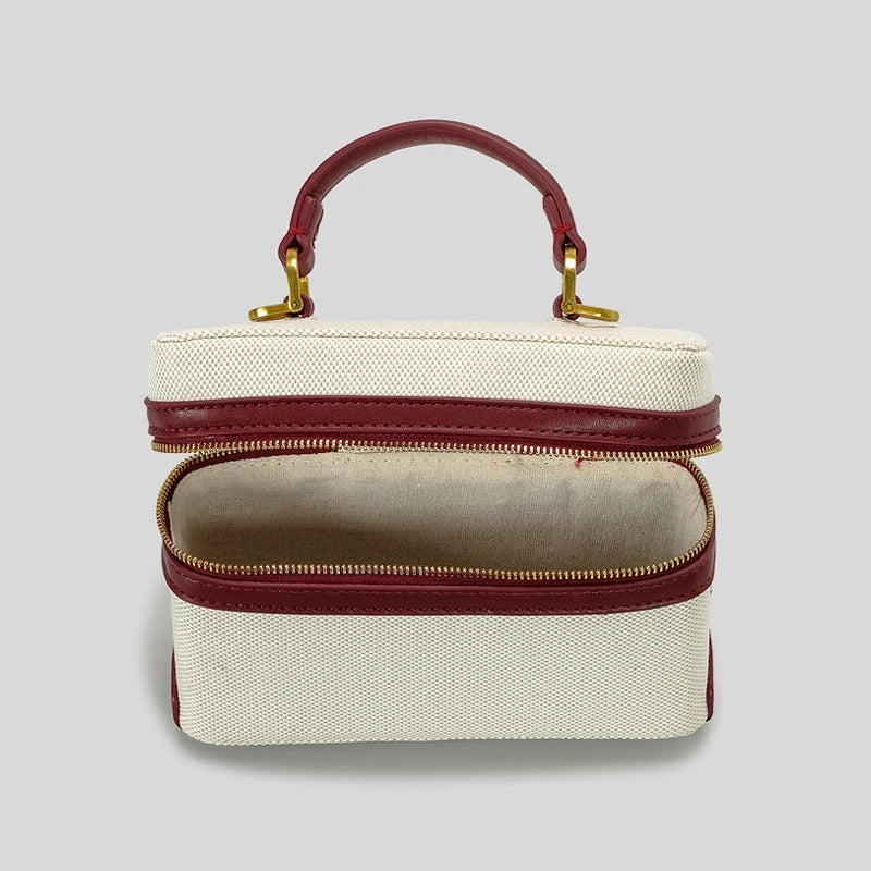 Fernanda Canvas Box Crossbody Bag