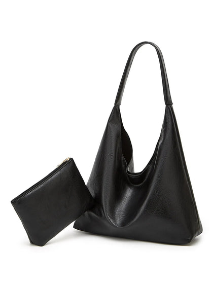 Leather Messenger Bag + Leather Wallet - Manz
