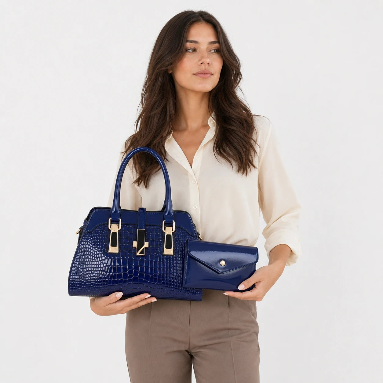 Bag and Wallet Kit in Leather - Vian